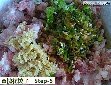 槐花饺子做法第五步骤