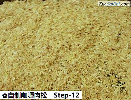 自制咖喱肉松做法第十二步骤