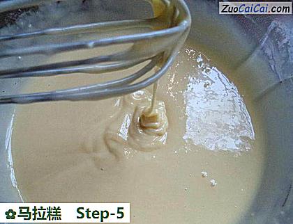 马拉糕做法第五步骤