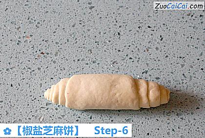 椒盐芝麻饼做法第六步骤