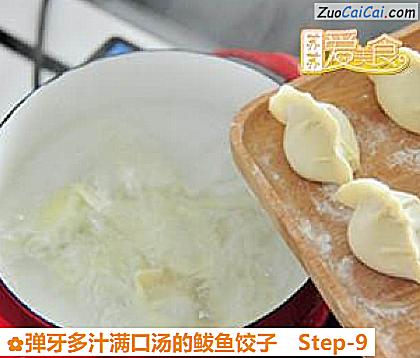 弹牙多汁满口汤的鲅鱼饺子做法第九步骤
