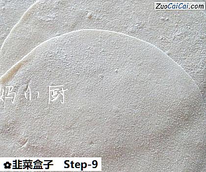 韭菜盒子做法第九步骤