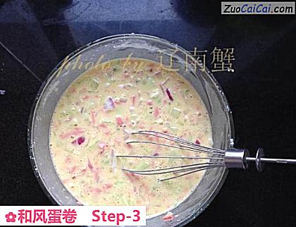 和风蛋卷做法第三步骤