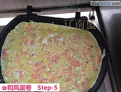 和风蛋卷做法第五步骤