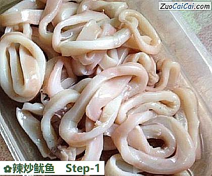 辣炒鱿鱼做法第一步骤
