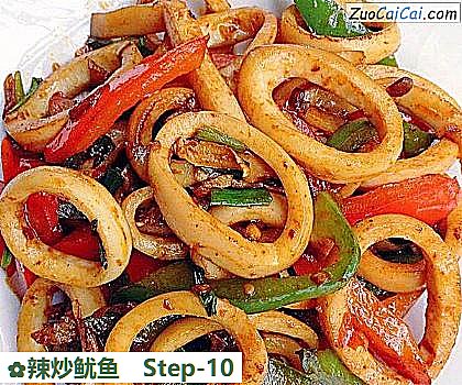 辣炒鱿鱼做法第十步骤