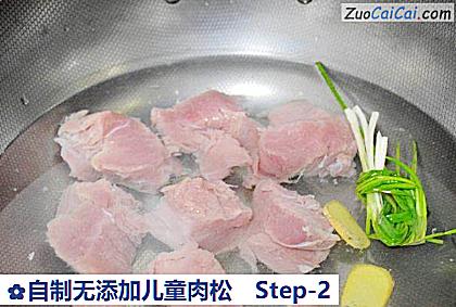 自制无添加儿童肉松做法第二步骤