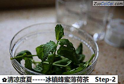 -冰镇蜂蜜薄荷茶做法第二步骤