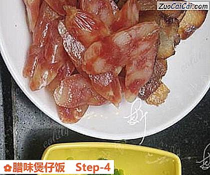 腊味煲仔饭做法第四步骤