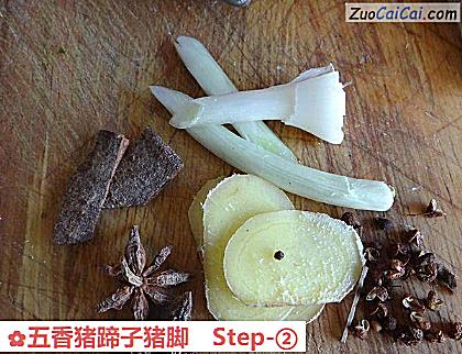 五香猪蹄子猪脚做法第二步骤