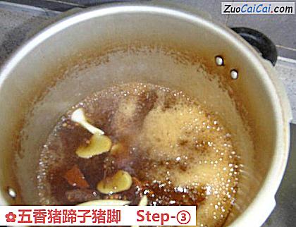 五香猪蹄子猪脚做法第三步骤