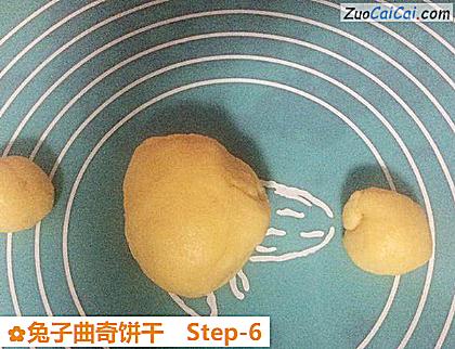 兔子曲奇饼干做法第六步骤