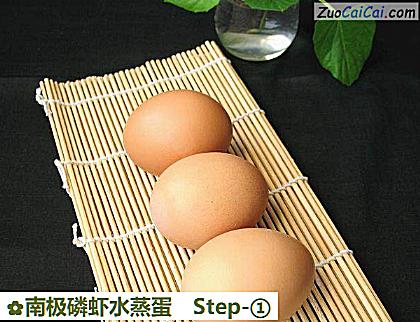 南极磷虾水蒸蛋做法第一步骤