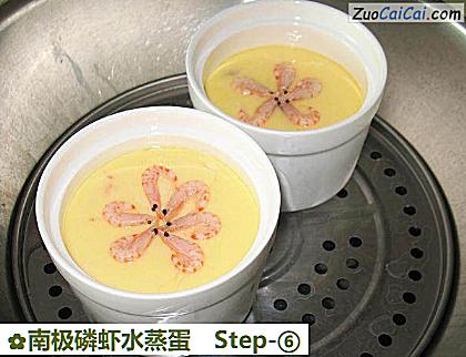 南极磷虾水蒸蛋做法第六步骤