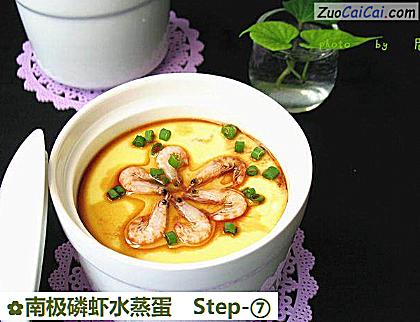 南极磷虾水蒸蛋做法第七步骤