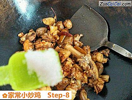 家常小炒鸡做法第八步骤