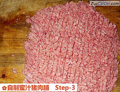 自制蜜汁猪肉脯做法第三步骤