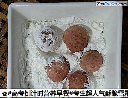 考生超人气酥脆雪霜鸡脯肉丸子做法第十五步骤