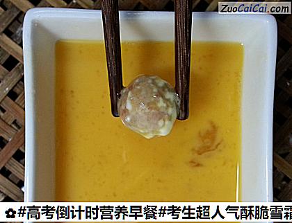 考生超人气酥脆雪霜鸡脯肉丸子做法第十六步骤