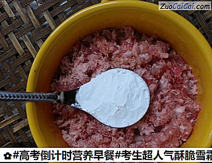 考生超人气酥脆雪霜鸡脯肉丸子做法第五步骤
