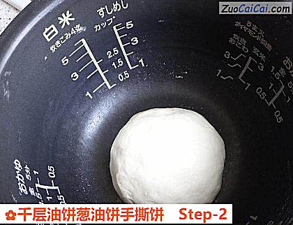 千层油饼葱油饼手撕饼做法第二步骤