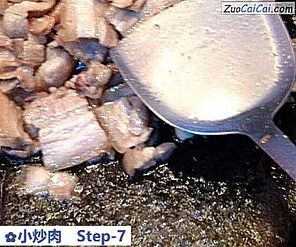 小炒肉做法第七步骤