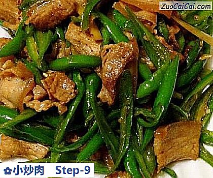小炒肉做法第九步骤