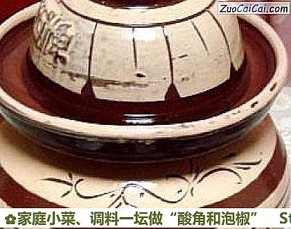 家庭小菜、调料一坛做“酸角和泡椒”做法第十二步骤