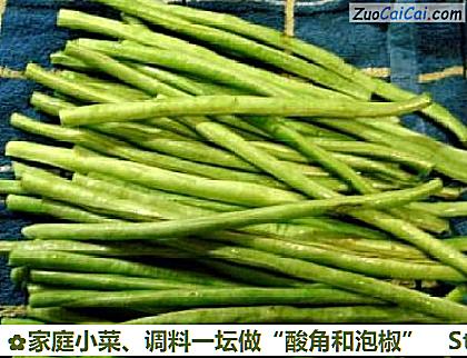 家庭小菜、调料一坛做“酸角和泡椒”做法第二步骤