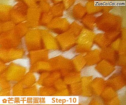 芒果千层蛋糕做法第十步骤