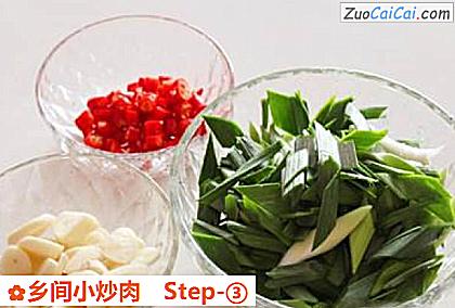 乡间小炒肉做法第三步骤