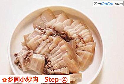 乡间小炒肉做法第四步骤
