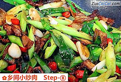 乡间小炒肉做法第八步骤