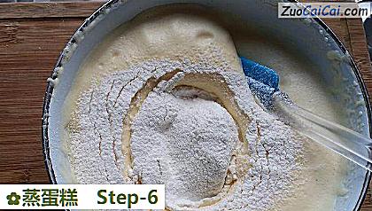 蒸蛋糕做法第六步骤