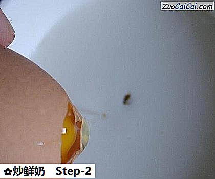 炒鲜奶做法第二步骤