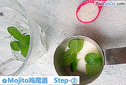 Mojito鸡尾酒做法第二步骤
