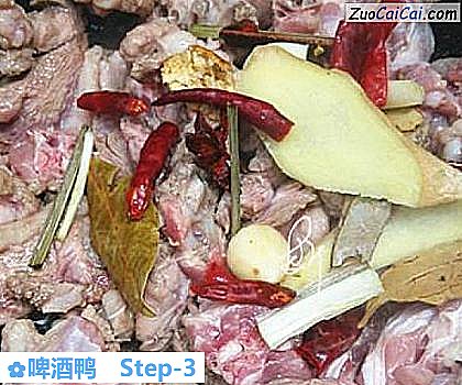 啤酒鸭做法第三步骤