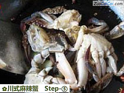 川式麻辣蟹做法第五步骤