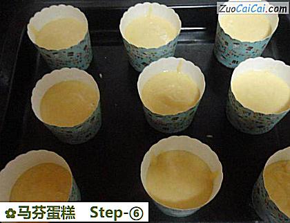 马芬蛋糕做法第六步骤