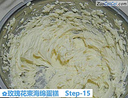 玫瑰花束海绵蛋糕做法第十五步骤