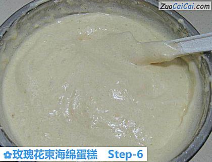 玫瑰花束海绵蛋糕做法第六步骤