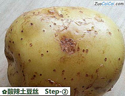 酸辣土豆丝做法第二步骤