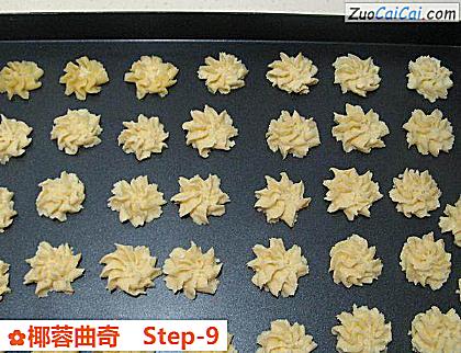 椰蓉曲奇做法第九步骤