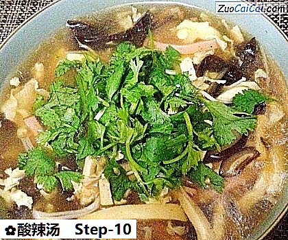 酸辣汤做法第十步骤