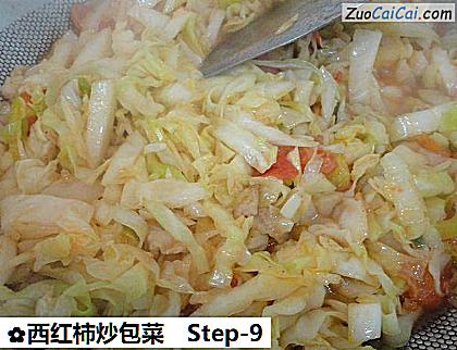 西红柿炒包菜做法第九步骤