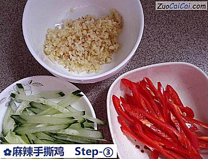 麻辣手撕鸡做法第三步骤
