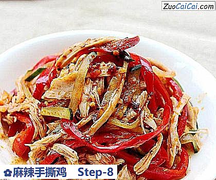 麻辣手撕鸡成品图1
