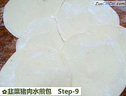 韭菜猪肉水煎包做法第九步骤
