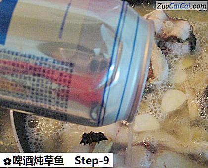 啤酒炖草鱼做法第九步骤
