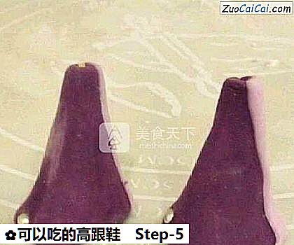可以吃的高跟鞋做法第五步骤